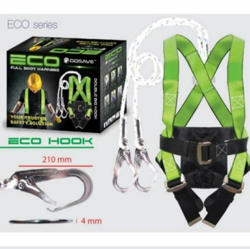 Full Body Harness Eco GOSAVE Double Big Hook